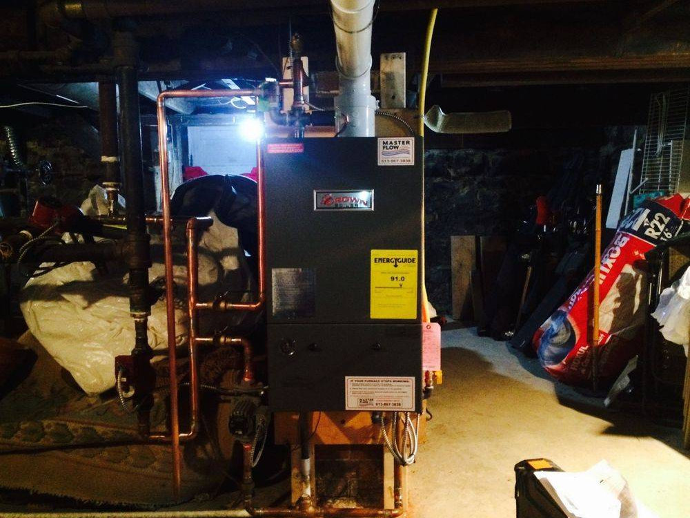 Furnace replacement by Kemptville Heating and AC